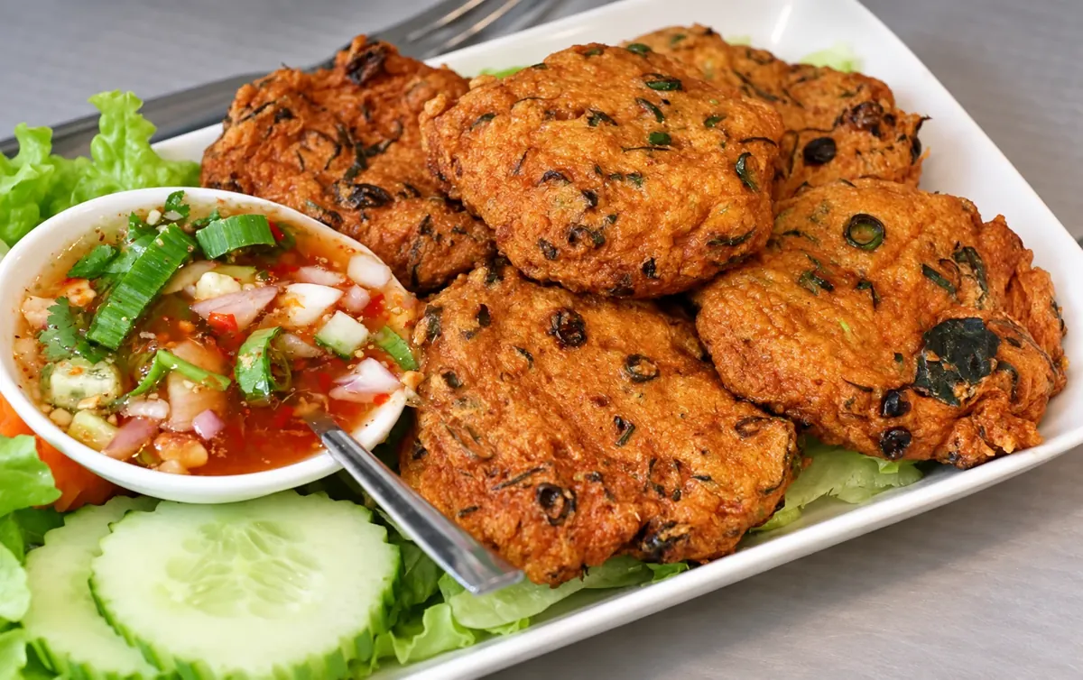 Tod man pla, galettes de poisson frites, chez Thai Yim 2 à Paris 13